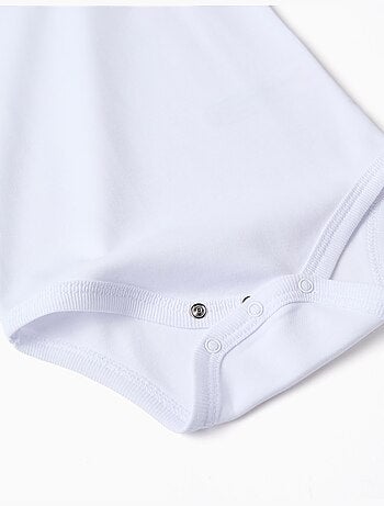 Pack de 4 bodies lisos de algodón con tirantes