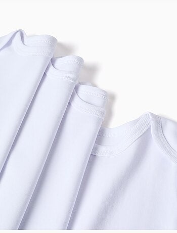 Pack de 4 bodies lisos de manga corta