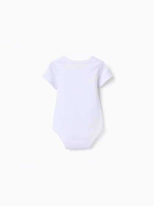 Pack de 4 bodies lisos de manga corta - Kiabi