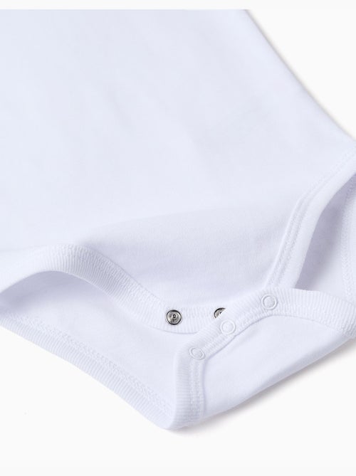 Pack de 4 bodies lisos de manga corta - Kiabi