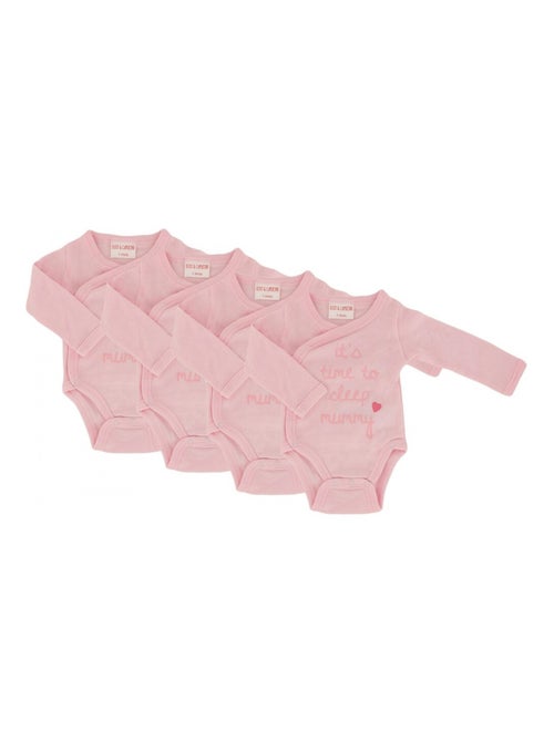 Pack de 4 bodys bebé - Kiabi