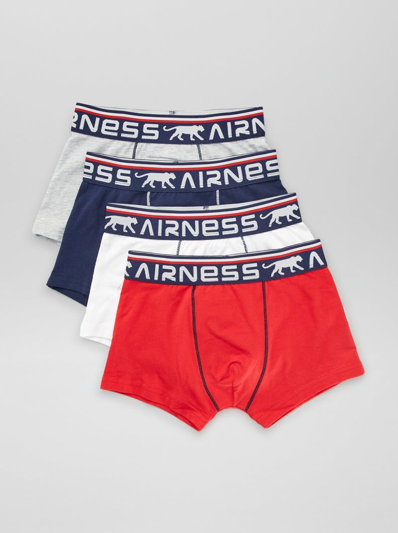 Pack de 4 bóxers 'Airness' AZUL - Kiabi