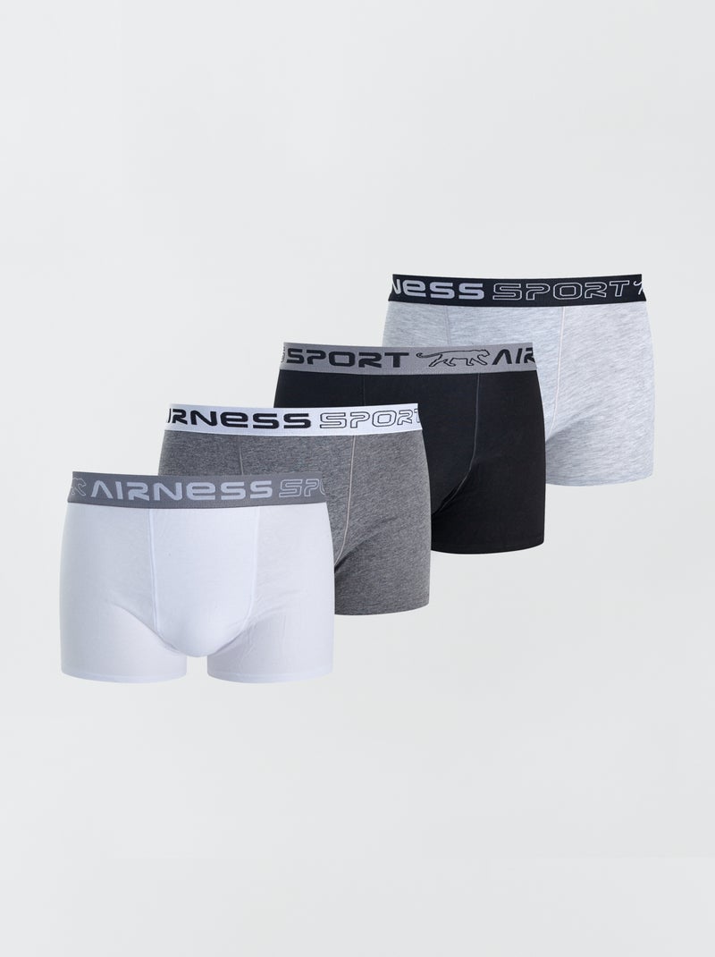 Pack de 4 boxers 'Airness' BEIGE - Kiabi