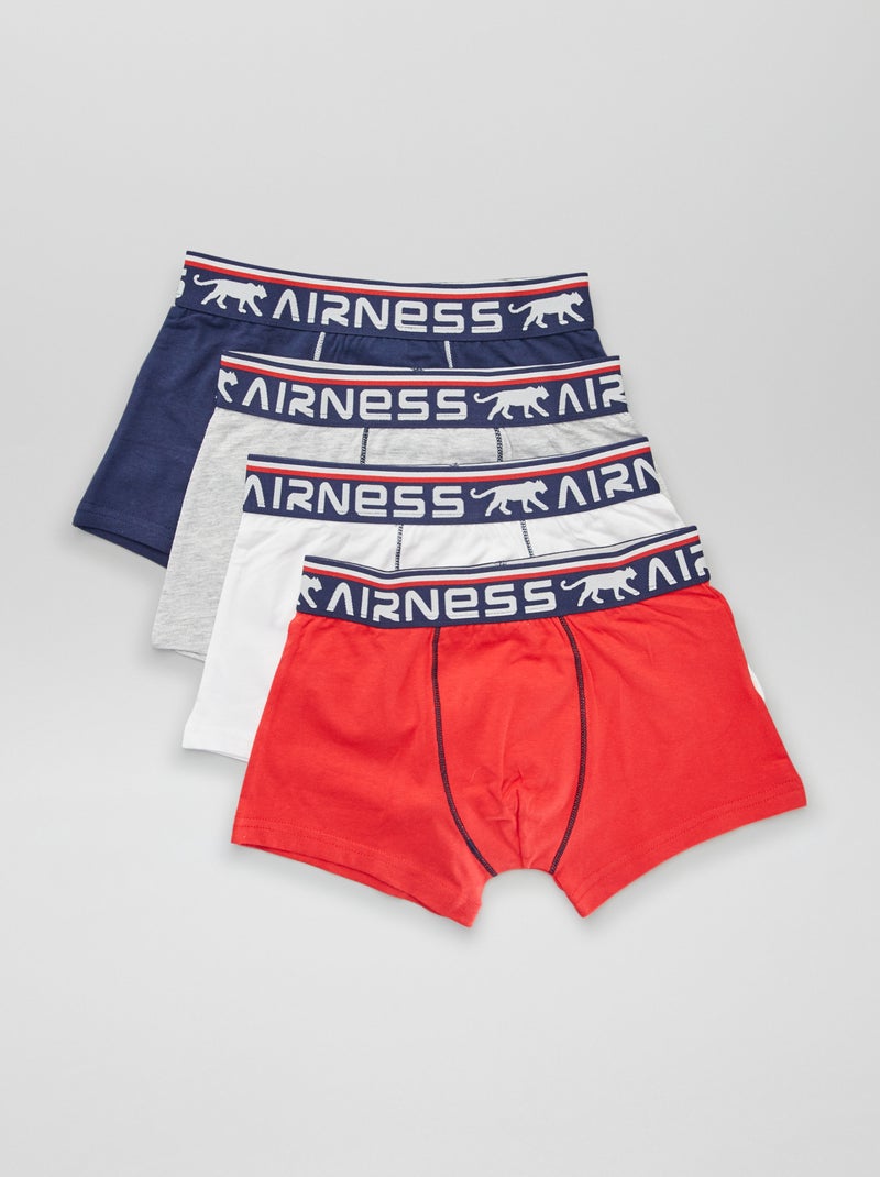 Pack de 4 bóxers 'Airness' negro - Kiabi