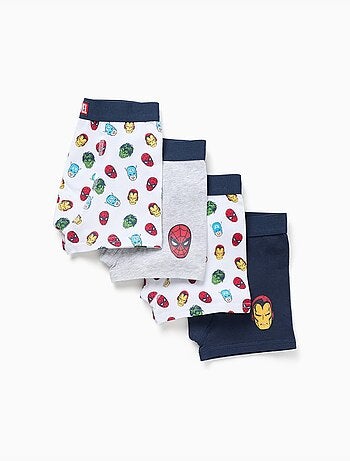 Pack de 4 bóxers con estampados Avengers