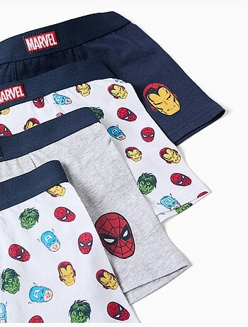 Pack de 4 bóxers con estampados Avengers