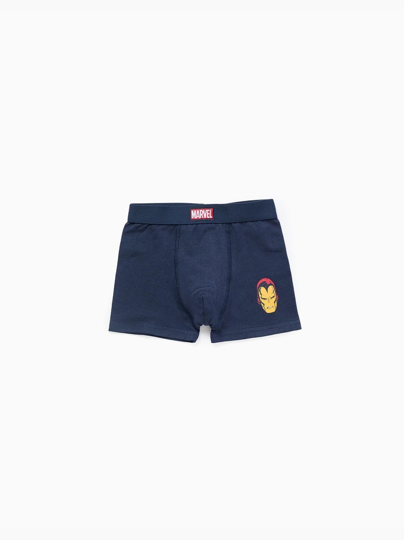 Pack de 4 bóxers con estampados Avengers Blanco Gris Azul - Kiabi