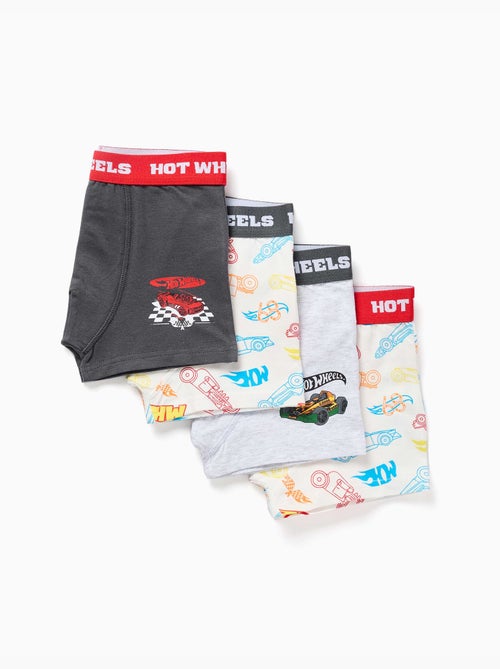 Pack de 4 bóxers con estampados de Hot Wheels - Kiabi