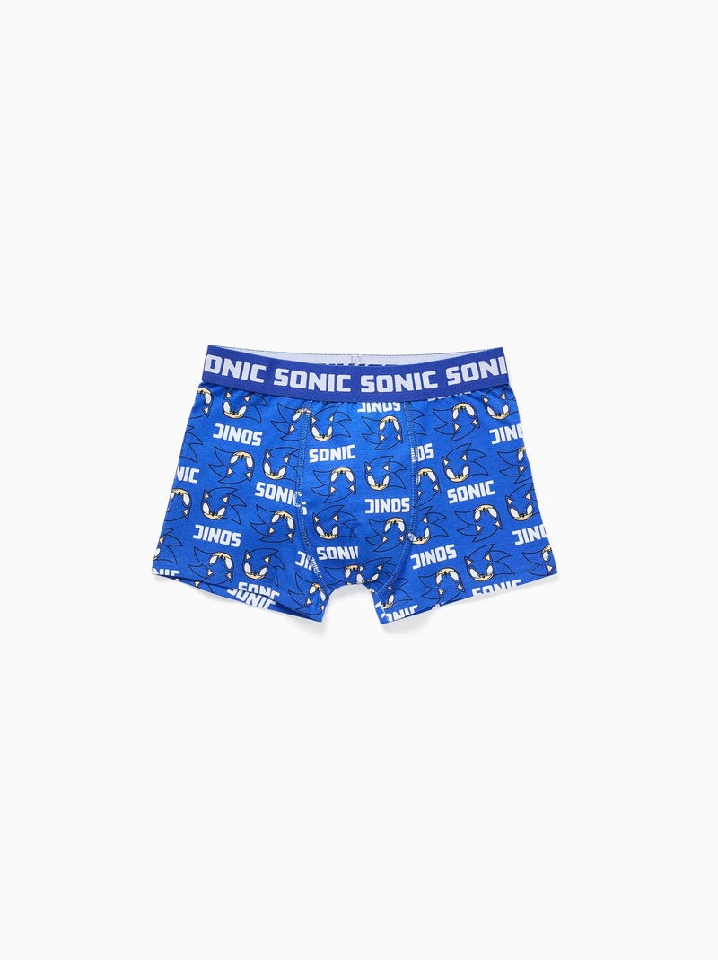 Pack de 4 bóxers con estampados de Sonic Azul gris - Kiabi