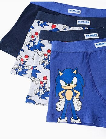 Pack de 4 bóxers con estampados de Sonic