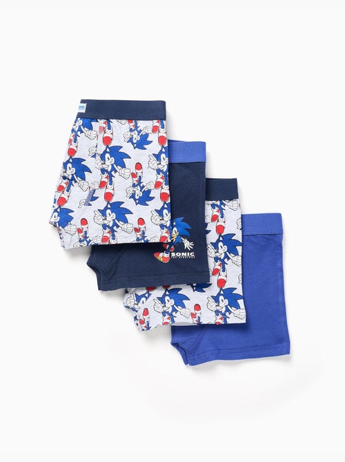 Pack de 4 bóxers con estampados de Sonic - Kiabi