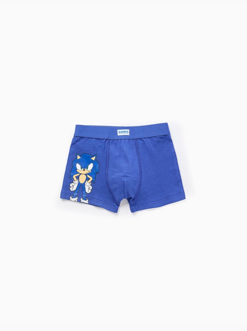 Pack de 4 bóxers con estampados de Sonic Azul gris - Kiabi
