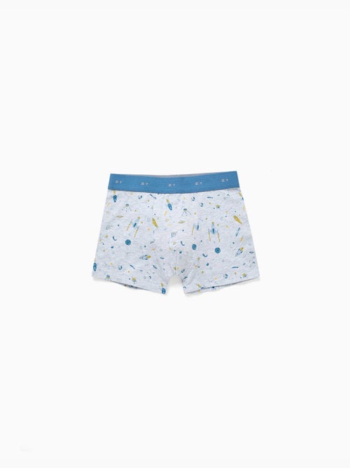 Pack de 4 bóxers con estampados espaciales - Kiabi
