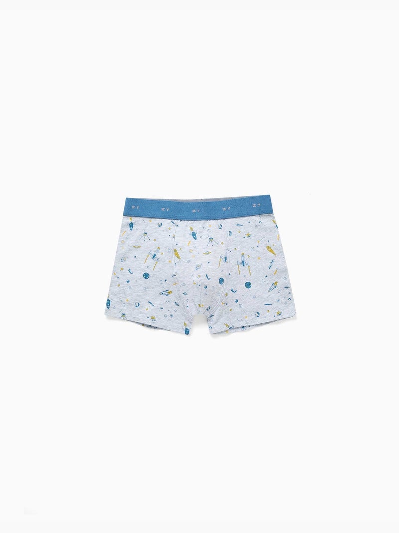 Pack de 4 bóxers con estampados espaciales Multicolor - Kiabi