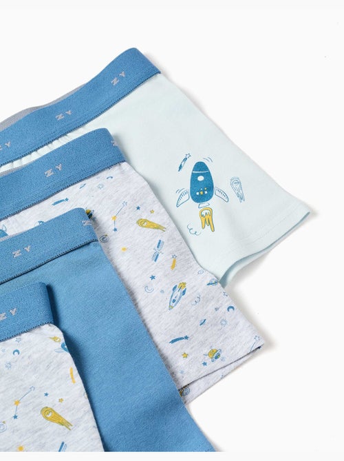 Pack de 4 bóxers con estampados espaciales - Kiabi