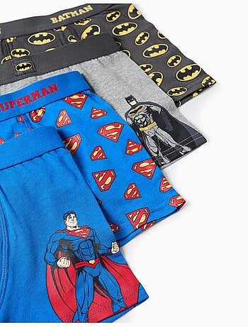 Pack de 4 bóxers con estampados justice league