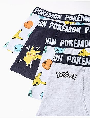Pack de 4 bóxers con estampados Pokémon
