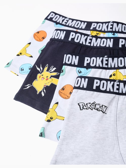 Pack de 4 bóxers con estampados Pokémon - Kiabi