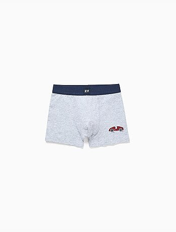 Pack de 4 bóxers de algodón con estampados de coches