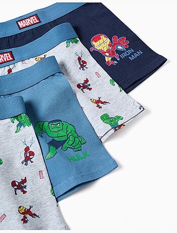 Pack de 4 bóxers de algodón con estampados de Marvel
