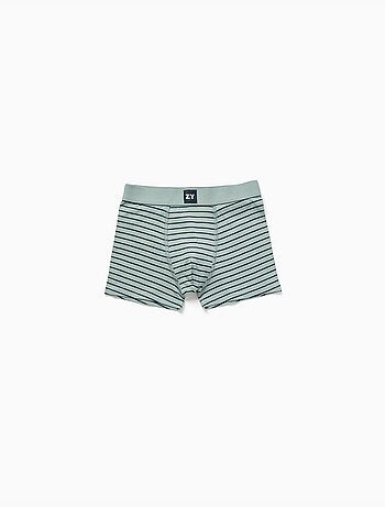 Pack de 4 boxers de algodón lisos/a rayas