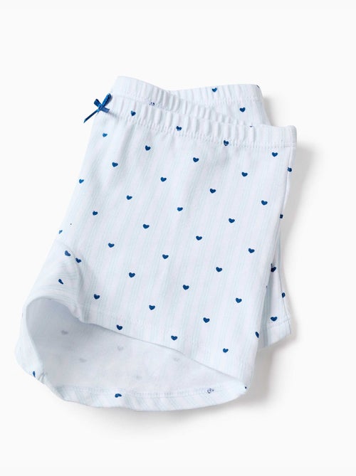Pack de 4 bóxers de algodón lisos/estampados - Kiabi