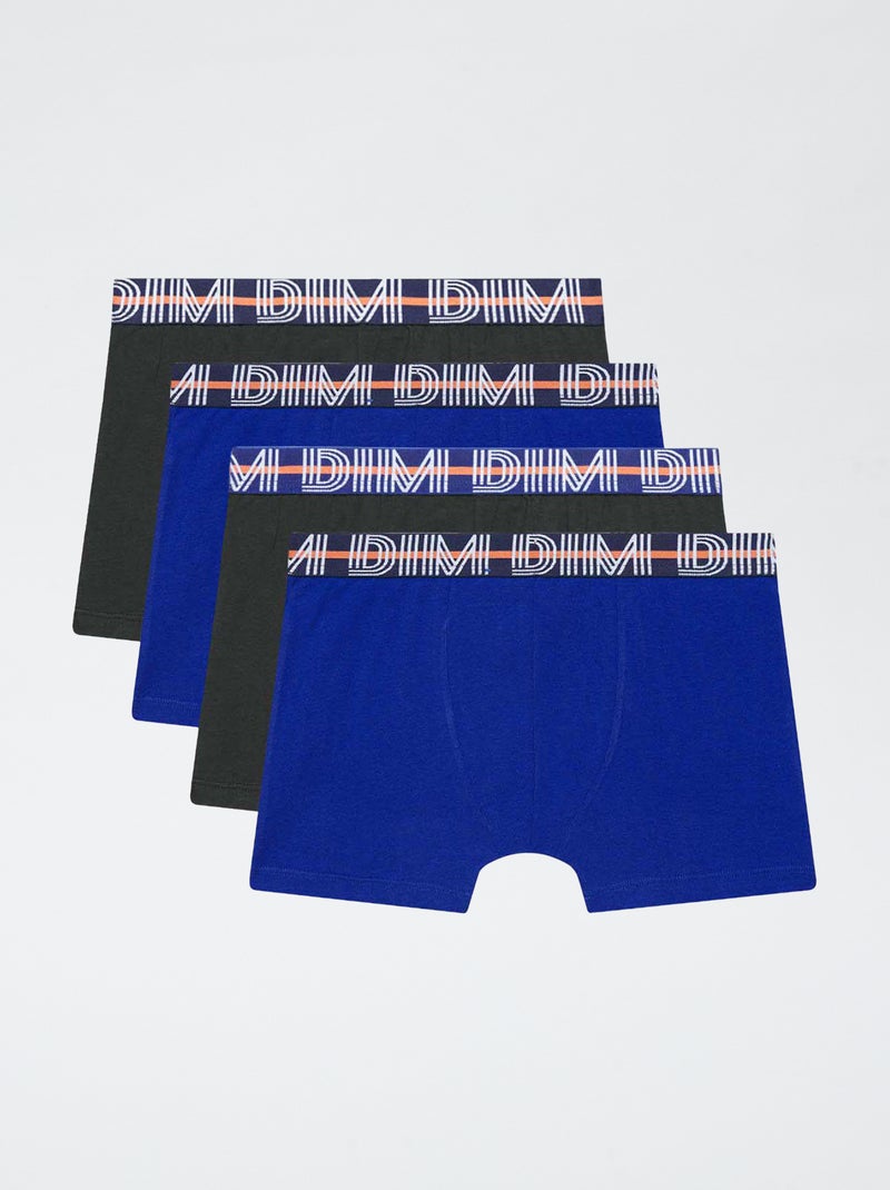 Pack de 4 bóxers \'Dim\' Azul - Kiabi
