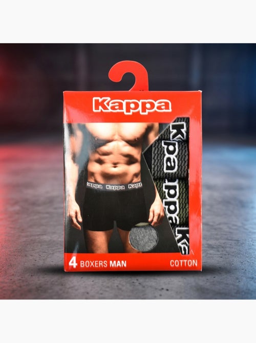 Pack de 4 Boxers Hombre KAPPA - Algodón, Estuche Regalo - Kiabi Pack de 4 Boxers Hombre KAPPA - Algodón, Estuche Regalo - Kiabi
