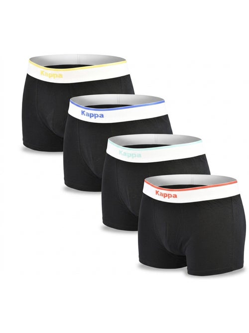 Pack de 4 Boxers Hombre KAPPA - Algodón, Estuche Regalo - Kiabi Pack de 4 Boxers Hombre KAPPA - Algodón, Estuche Regalo - Kiabi