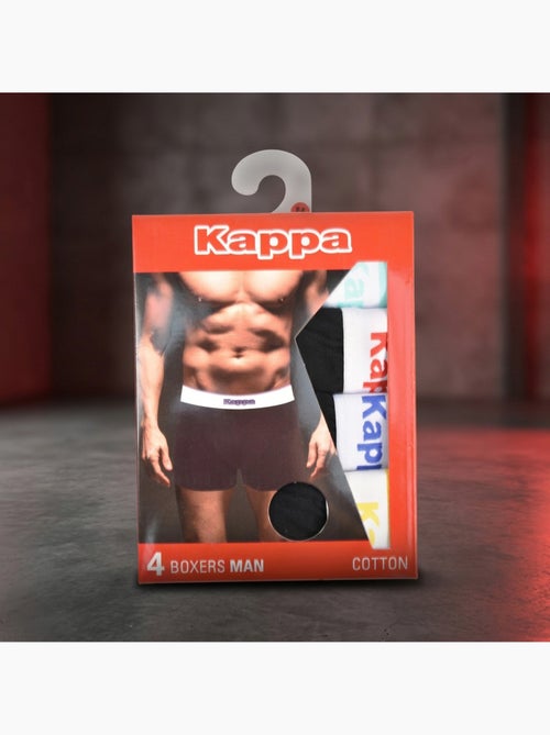 Pack de 4 Boxers Hombre KAPPA - Algodón, Estuche Regalo - Kiabi Pack de 4 Boxers Hombre KAPPA - Algodón, Estuche Regalo - Kiabi