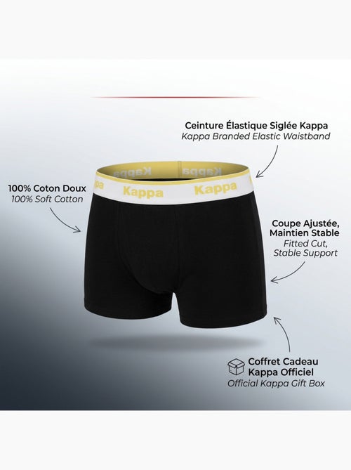 Pack de 4 Boxers Hombre KAPPA - Algodón, Estuche Regalo - Kiabi Pack de 4 Boxers Hombre KAPPA - Algodón, Estuche Regalo - Kiabi