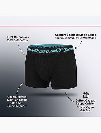 Pack de 4 Boxers Hombre KAPPA - Algodón, Estuche Regalo