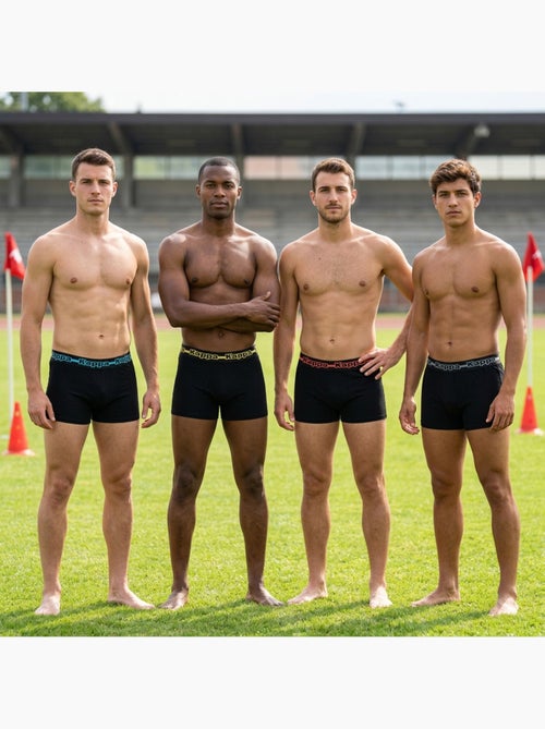 Pack de 4 Boxers Hombre KAPPA - Algodón, Estuche Regalo - Kiabi Pack de 4 Boxers Hombre KAPPA - Algodón, Estuche Regalo - Kiabi
