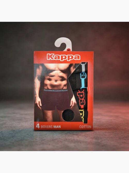 Pack de 4 Boxers Hombre KAPPA - Algodón, Estuche Regalo - Kiabi Pack de 4 Boxers Hombre KAPPA - Algodón, Estuche Regalo - Kiabi