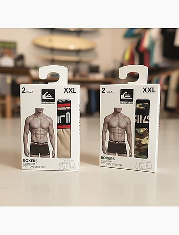 Pack de 4 boxers hombre quiksilver licencia oficial caja regalo