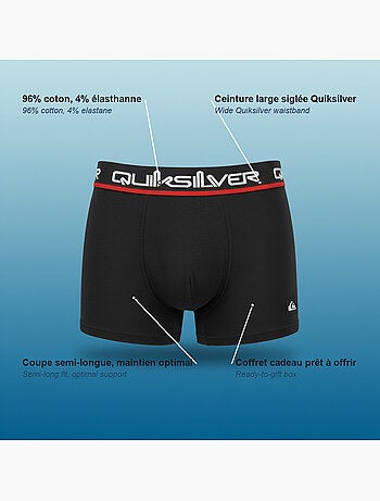 Pack de 4 boxers hombre quiksilver licencia oficial caja regalo