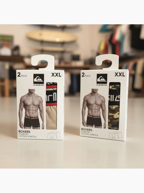 Pack de 4 boxers hombre quiksilver licencia oficial caja regalo - Kiabi Pack de 4 boxers hombre quiksilver licencia oficial caja regalo - Kiabi