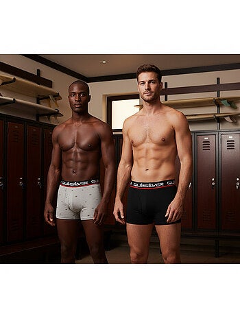 Pack de 4 boxers hombre quiksilver licencia oficial caja regalo