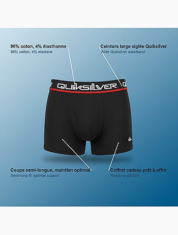 Pack de 4 boxers hombre quiksilver licencia oficial caja regalo