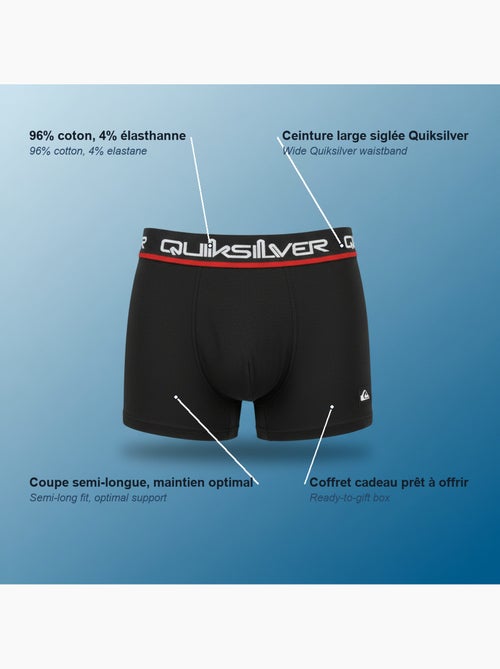 Pack de 4 boxers hombre quiksilver licencia oficial caja regalo - Kiabi Pack de 4 boxers hombre quiksilver licencia oficial caja regalo - Kiabi