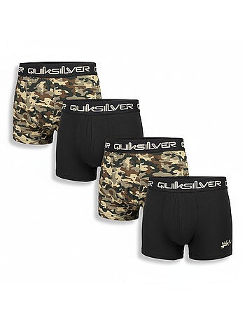 Pack de 4 boxers hombre quiksilver licencia oficial caja regalo