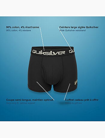 Pack de 4 boxers hombre quiksilver licencia oficial caja regalo