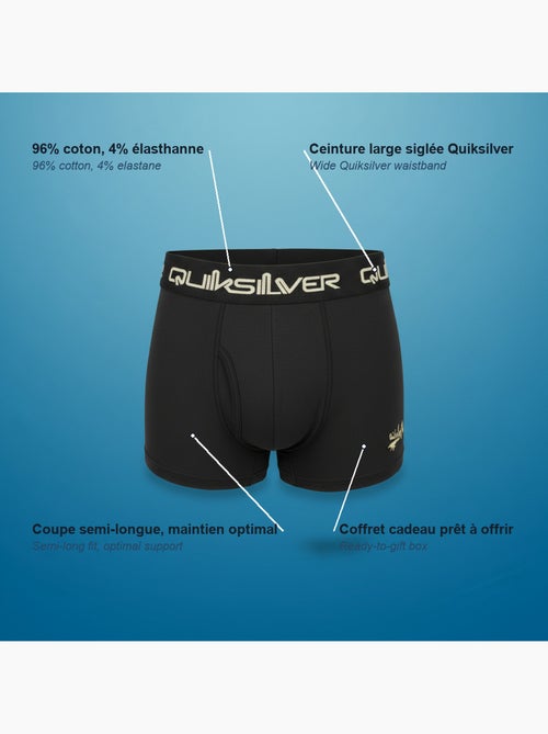 Pack de 4 boxers hombre quiksilver licencia oficial caja regalo - Kiabi Pack de 4 boxers hombre quiksilver licencia oficial caja regalo - Kiabi