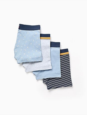 Pack de 4 bóxers lisos/estampados