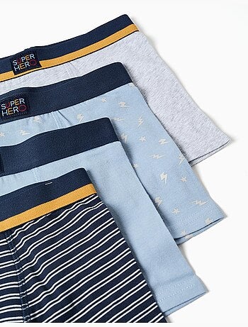 Pack de 4 bóxers lisos/estampados