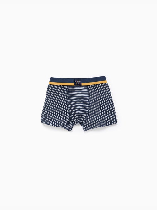 Pack de 4 bóxers lisos/estampados - Kiabi