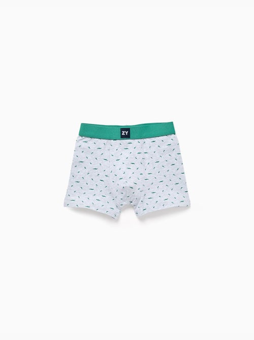 Pack de 4 bóxers lisos/estampados - Kiabi