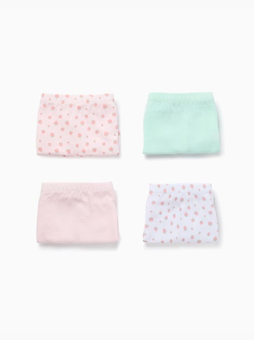 Pack de 4 bóxers lisos/estampados - Kiabi