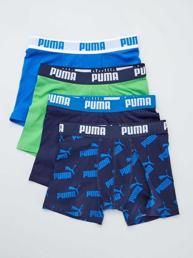 Pack de 4 boxers 'Puma' - AZUL - Kiabi - 25.00€