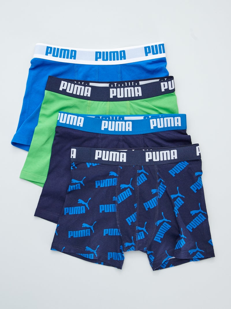Pack de 4 boxers 'Puma' AZUL - Kiabi